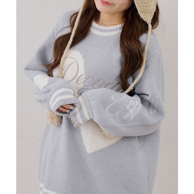 【5色展開】ハートロゴニット | RMAF　NICE CLAUP / OLIVE des OLIVE | 詳細画像14 