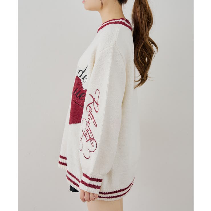 【5色展開】ハートロゴニット | RMAF　NICE CLAUP / OLIVE des OLIVE | 詳細画像22 