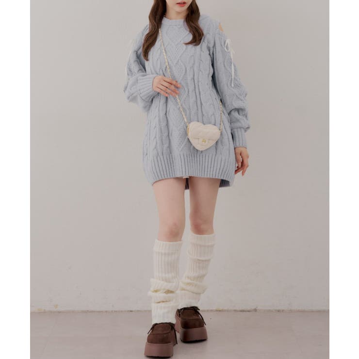 肩あきサイドリボンニットワンピース | RMAF　NICE CLAUP / OLIVE des OLIVE | 詳細画像11 
