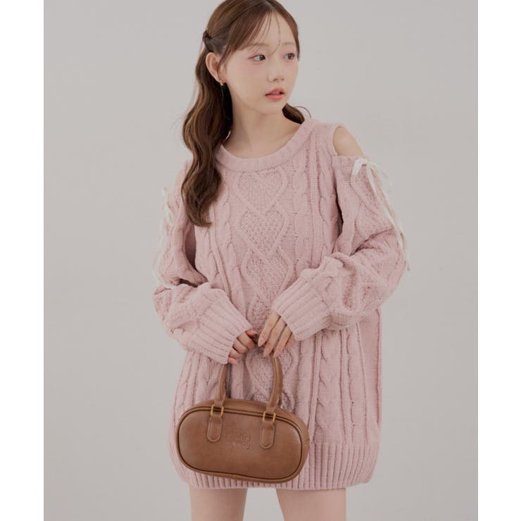 肩あきサイドリボンニットワンピース | RMAF　NICE CLAUP / OLIVE des OLIVE | 詳細画像24 