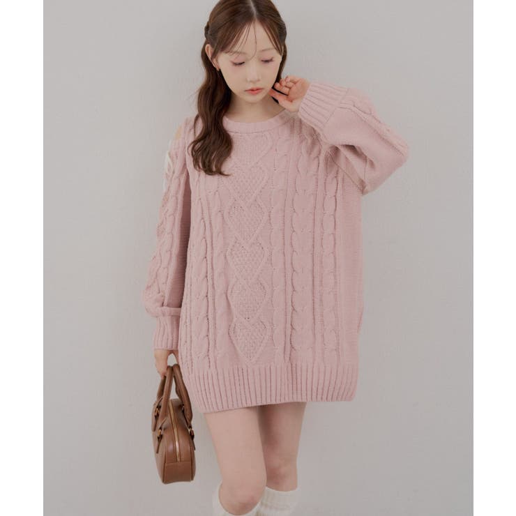 肩あきサイドリボンニットワンピース | RMAF　NICE CLAUP / OLIVE des OLIVE | 詳細画像26 