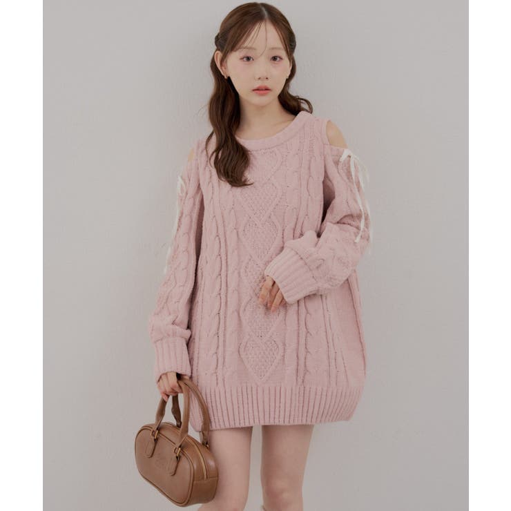肩あきサイドリボンニットワンピース | RMAF　NICE CLAUP / OLIVE des OLIVE | 詳細画像27 