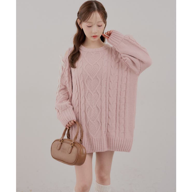 肩あきサイドリボンニットワンピース | RMAF　NICE CLAUP / OLIVE des OLIVE | 詳細画像28 