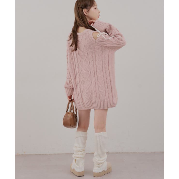 肩あきサイドリボンニットワンピース | RMAF　NICE CLAUP / OLIVE des OLIVE | 詳細画像32 