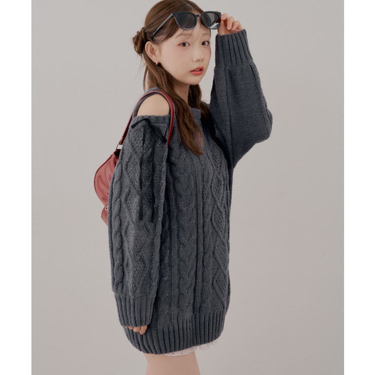肩あきサイドリボンニットワンピース | RMAF　NICE CLAUP / OLIVE des OLIVE | 詳細画像46 