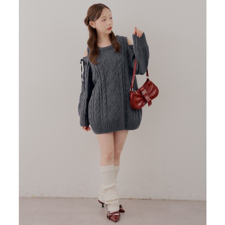 肩あきサイドリボンニットワンピース | RMAF　NICE CLAUP / OLIVE des OLIVE | 詳細画像47 