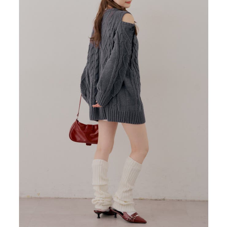 肩あきサイドリボンニットワンピース | RMAF　NICE CLAUP / OLIVE des OLIVE | 詳細画像48 