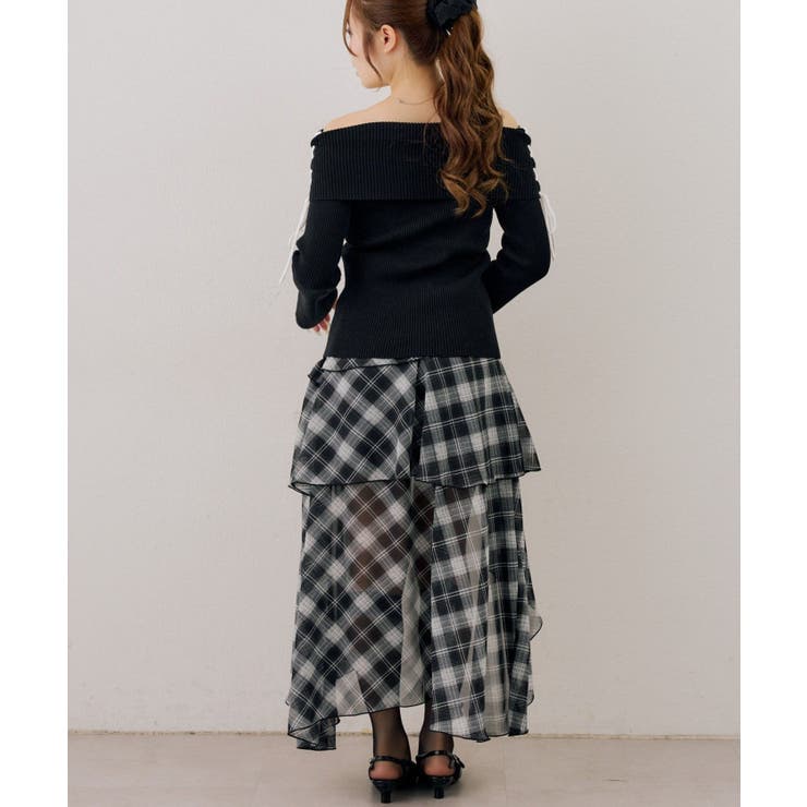 ドロストオフショルニット | RMAF　NICE CLAUP / OLIVE des OLIVE | 詳細画像28 