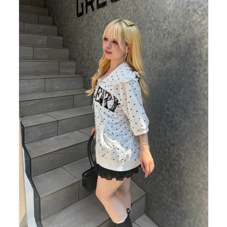 【6色展開】アソートロゴショート半袖パーカー | RMAF　NICE CLAUP / OLIVE des OLIVE | 詳細画像21 