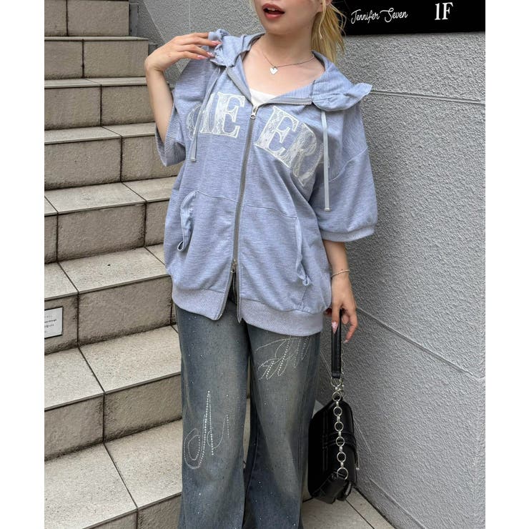 【6色展開】アソートロゴショート半袖パーカー | RMAF　NICE CLAUP / OLIVE des OLIVE | 詳細画像35 