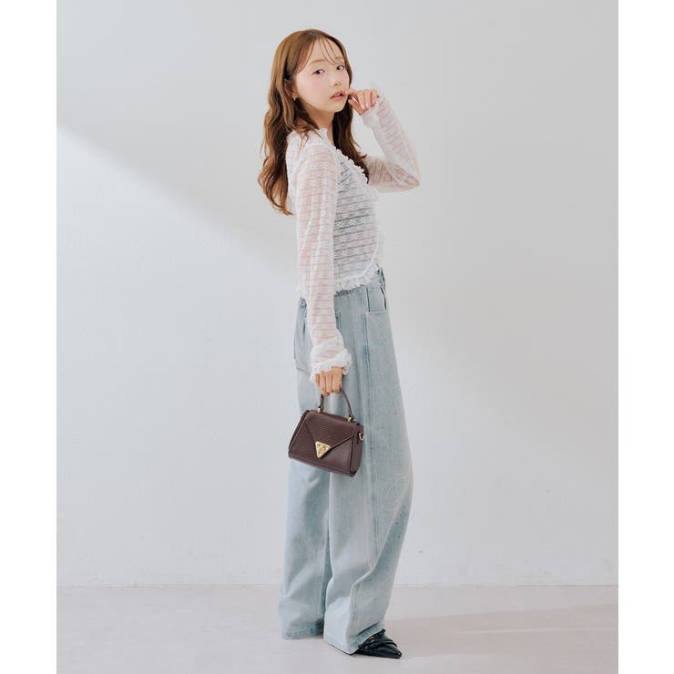 【セットアイテム】レースカーディガン×カップ付きレースキャミ | RMAF　NICE CLAUP / OLIVE des OLIVE | 詳細画像11 