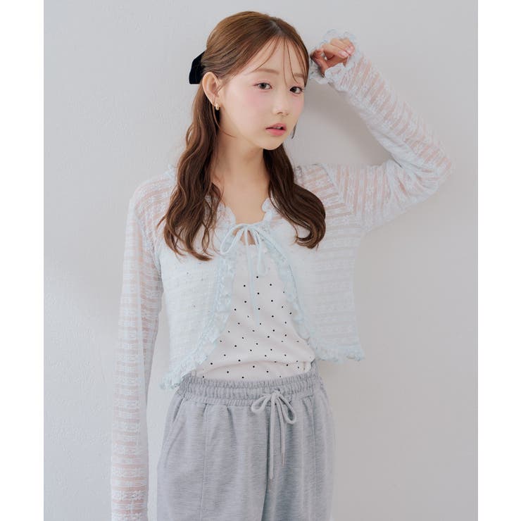 【セットアイテム】レースカーディガン×カップ付きレースキャミ | RMAF　NICE CLAUP / OLIVE des OLIVE | 詳細画像26 