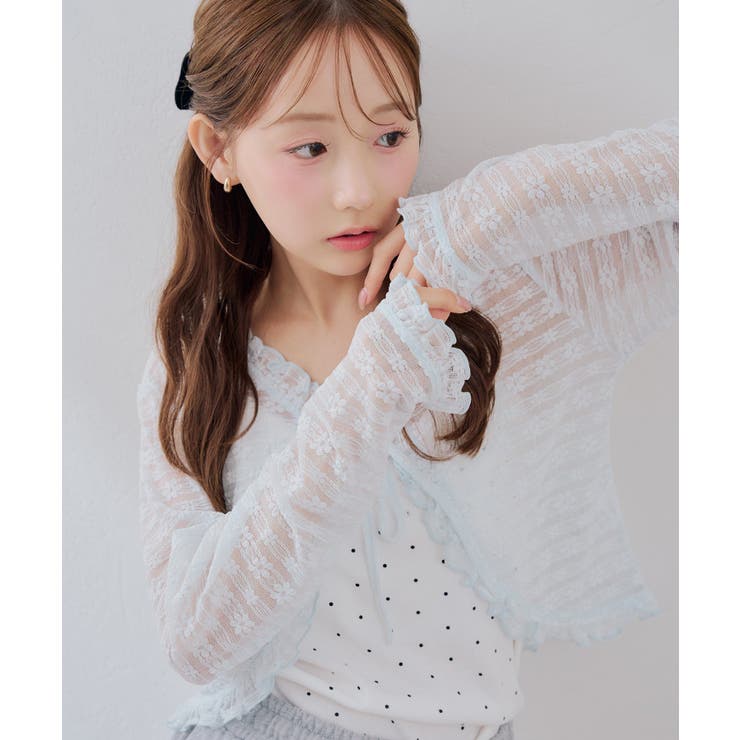 【セットアイテム】レースカーディガン×カップ付きレースキャミ | RMAF　NICE CLAUP / OLIVE des OLIVE | 詳細画像29 