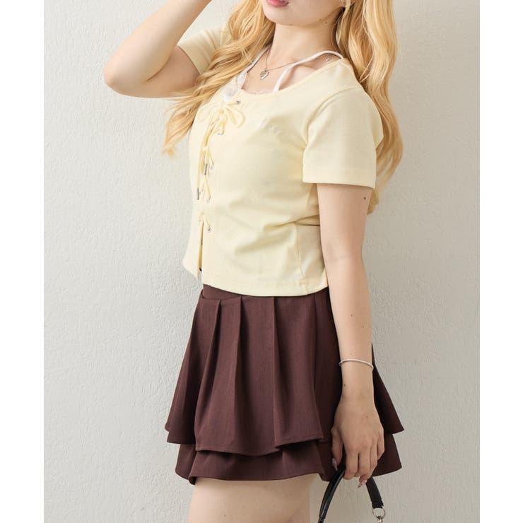 【5色展開】レースアップドッキングプルオーバー | RMAF　NICE CLAUP / OLIVE des OLIVE | 詳細画像10 