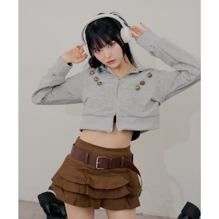 ナポレオン風ジップアップパーカー | RMAF　NICE CLAUP / OLIVE des OLIVE | 詳細画像7 
