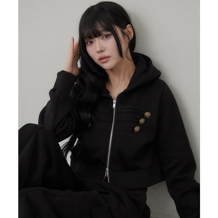 ナポレオン風ジップアップパーカー | RMAF　NICE CLAUP / OLIVE des OLIVE | 詳細画像1 