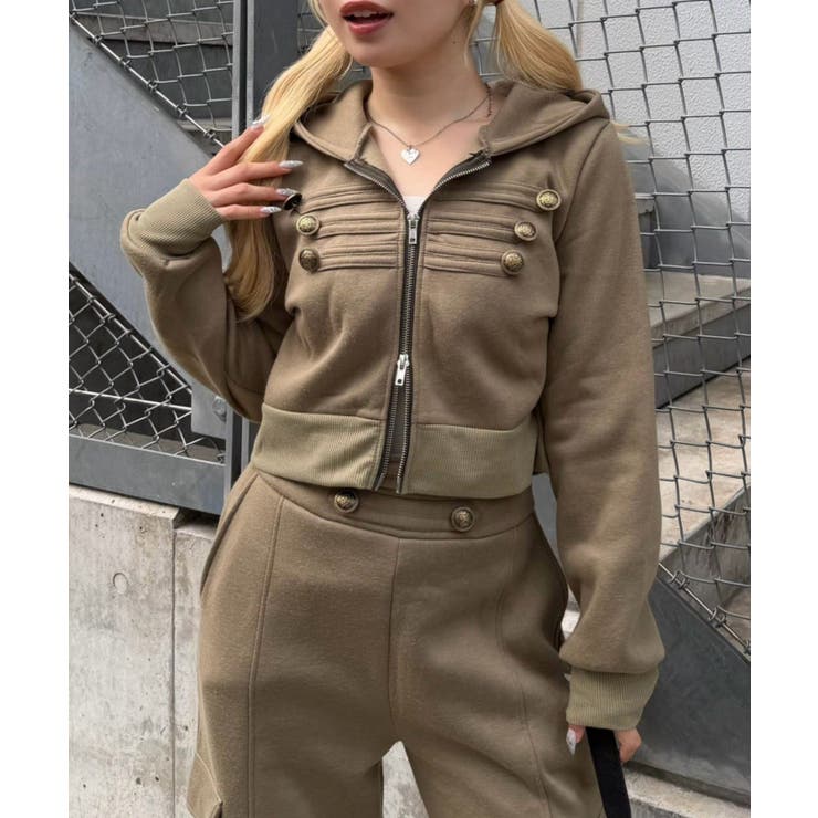 ナポレオン風ジップアップパーカー | RMAF　NICE CLAUP / OLIVE des OLIVE | 詳細画像23 