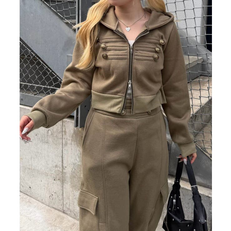 ナポレオン風ジップアップパーカー | RMAF　NICE CLAUP / OLIVE des OLIVE | 詳細画像24 