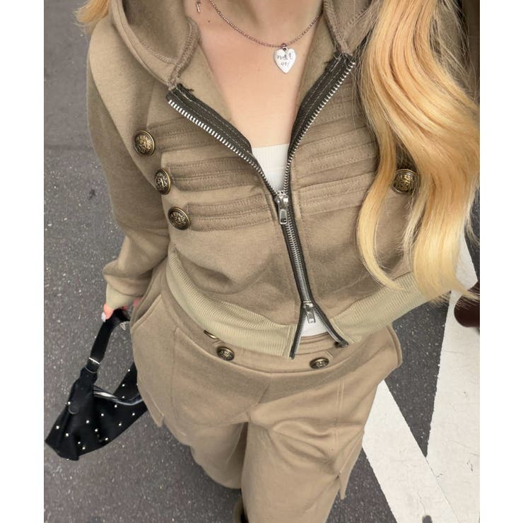 ナポレオン風ジップアップパーカー | RMAF　NICE CLAUP / OLIVE des OLIVE | 詳細画像27 
