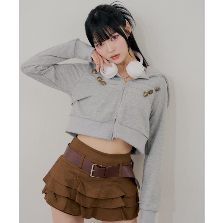 ナポレオン風ジップアップパーカー | RMAF　NICE CLAUP / OLIVE des OLIVE | 詳細画像3 
