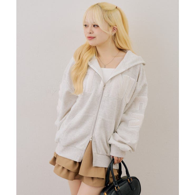 【裏起毛】でかファーロゴジップアップパーカー | RMAF　NICE CLAUP / OLIVE des OLIVE | 詳細画像22 