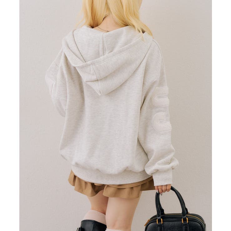 【裏起毛】でかファーロゴジップアップパーカー | RMAF　NICE CLAUP / OLIVE des OLIVE | 詳細画像25 