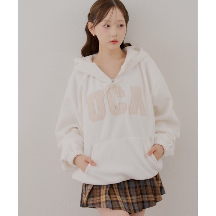 アイボリー | 【5色展開】UCAフリースパーカー | RMAF　NICE CLAUP / OLIVE des OLIVE