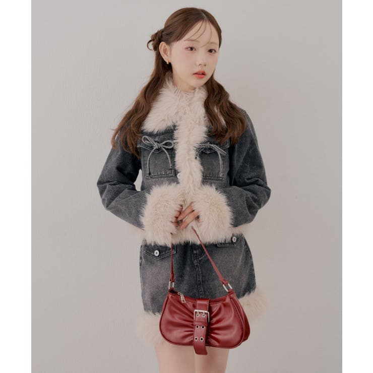 【セットアップ対応】フェイクファー付デニムブルゾン | RMAF　NICE CLAUP / OLIVE des OLIVE | 詳細画像24 