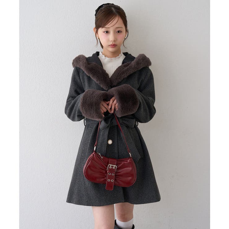 フードフェイクファー付コート | RMAF　NICE CLAUP / OLIVE des OLIVE | 詳細画像27 