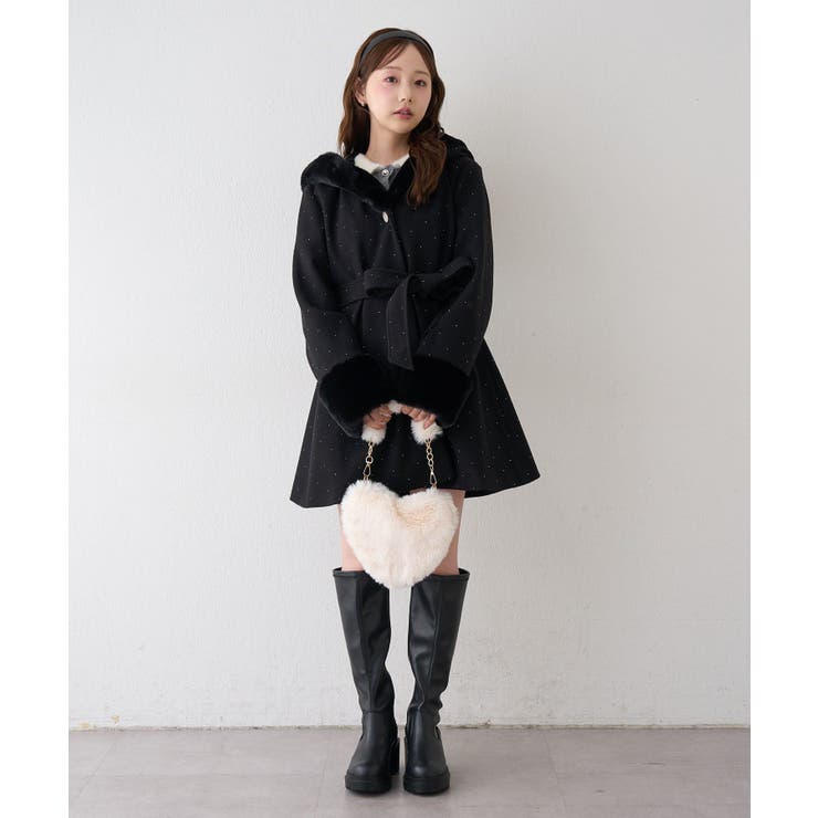 フードフェイクファー付コート | RMAF　NICE CLAUP / OLIVE des OLIVE | 詳細画像49 