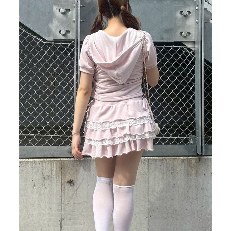 【セットアップ】デザインショートパーカー×ミニスカート | RMAF　NICE CLAUP / OLIVE des OLIVE | 詳細画像17 
