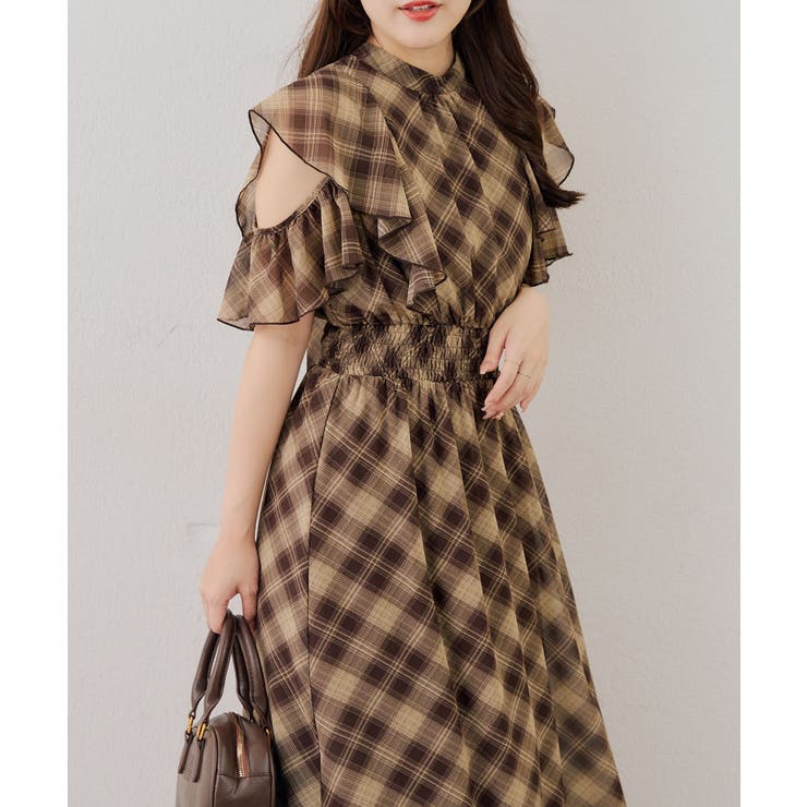 柄3 | 肩開き後リボンワンピース | RMAF　NICE CLAUP / OLIVE des OLIVE