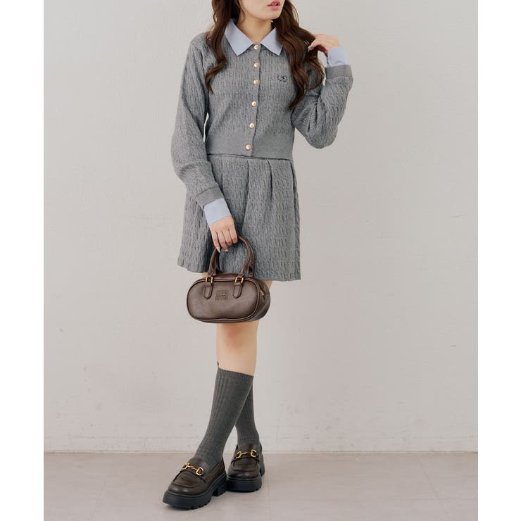 【セットアップ】ケーブルカーディガン×ミニスカート | RMAF　NICE CLAUP / OLIVE des OLIVE | 詳細画像29 