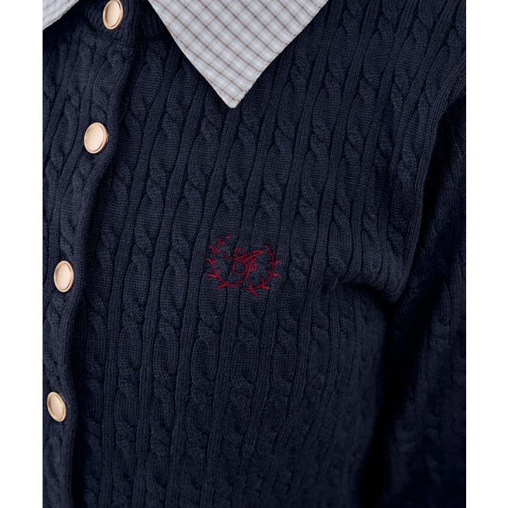 【セットアップ】ケーブルカーディガン×ミニスカート | RMAF　NICE CLAUP / OLIVE des OLIVE | 詳細画像13 