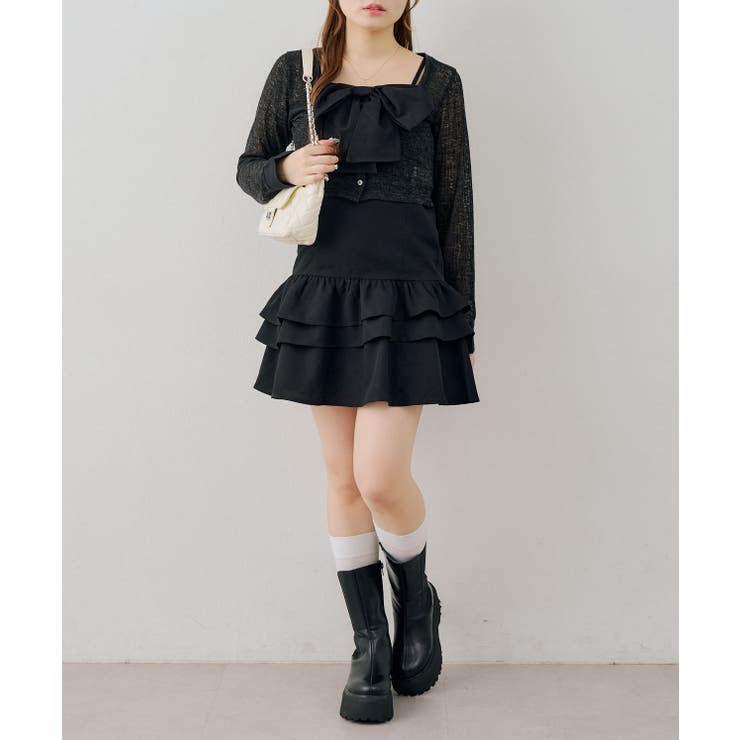 【セットアイテム】キャミリボンチュニック×ボレロ | RMAF　NICE CLAUP / OLIVE des OLIVE | 詳細画像19 