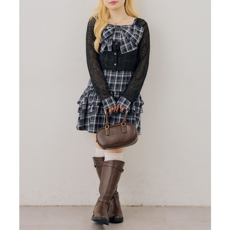 【セットアイテム】キャミリボンチュニック×ボレロ | RMAF　NICE CLAUP / OLIVE des OLIVE | 詳細画像6 