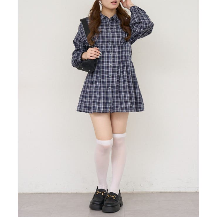 後ろレースアップシャツワンピース | RMAF　NICE CLAUP / OLIVE des OLIVE | 詳細画像9 