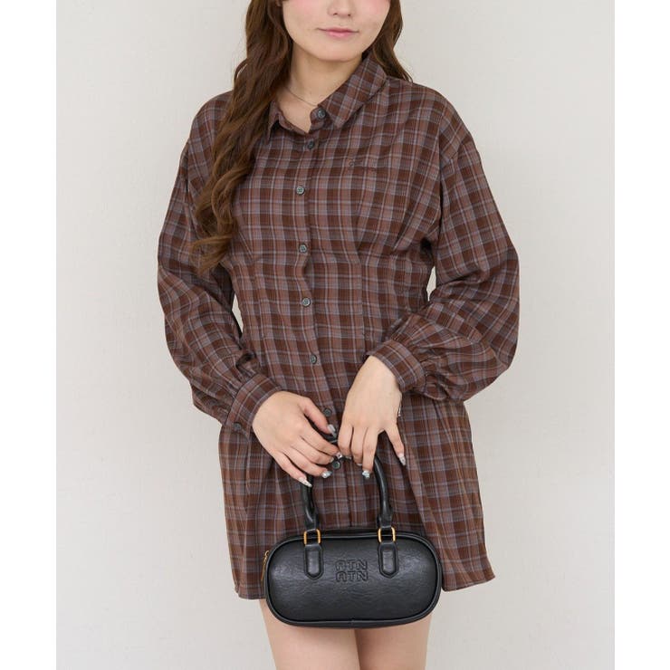 後ろレースアップシャツワンピース | RMAF　NICE CLAUP / OLIVE des OLIVE | 詳細画像12 