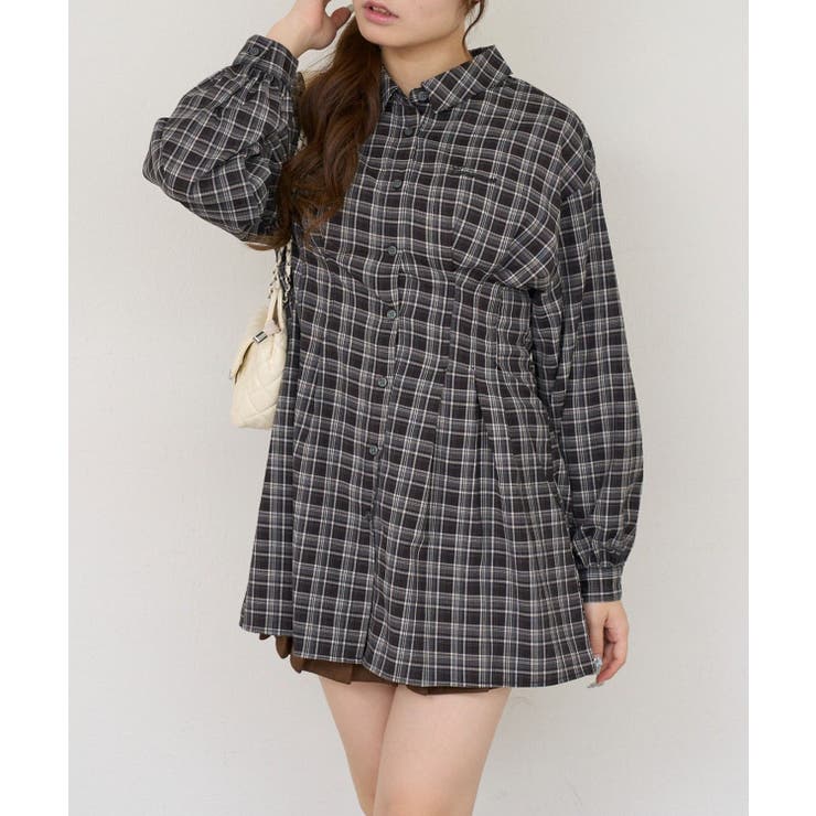 後ろレースアップシャツワンピース | RMAF　NICE CLAUP / OLIVE des OLIVE | 詳細画像21 