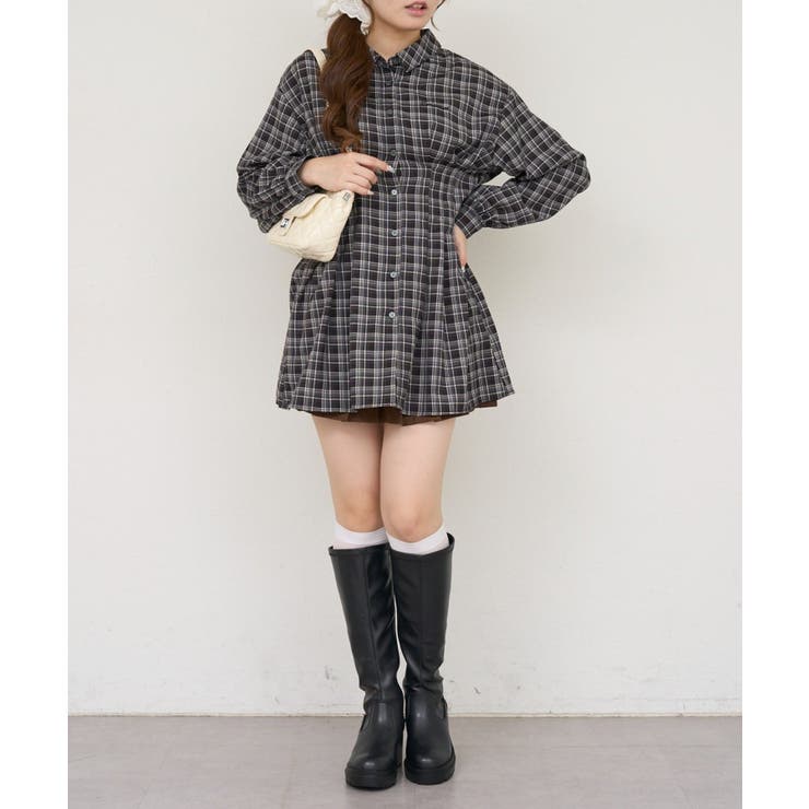 後ろレースアップシャツワンピース | RMAF　NICE CLAUP / OLIVE des OLIVE | 詳細画像25 
