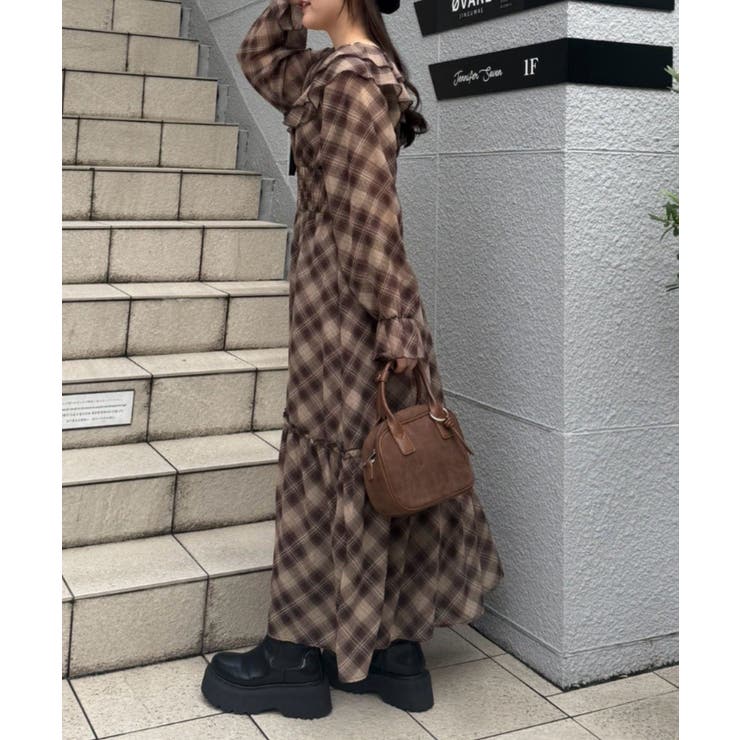 フリル衿リボンワンピース | RMAF　NICE CLAUP / OLIVE des OLIVE | 詳細画像8 