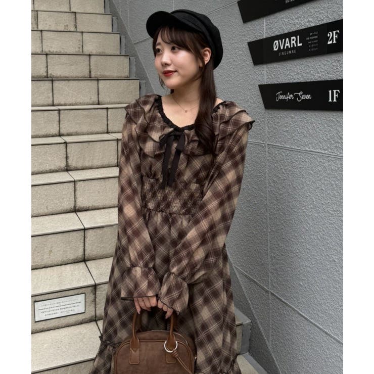 フリル衿リボンワンピース | RMAF　NICE CLAUP / OLIVE des OLIVE | 詳細画像2 