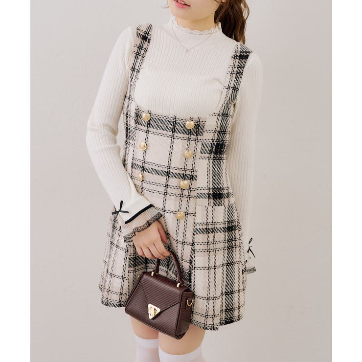 【ツイードコレクション】バックレースアップミニスカート | RMAF　NICE CLAUP / OLIVE des OLIVE | 詳細画像9 