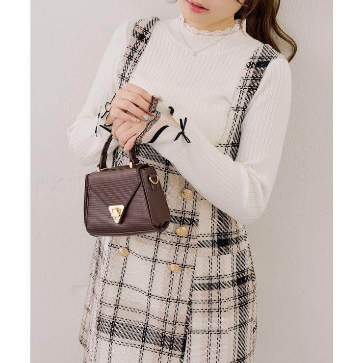 【ツイードコレクション】バックレースアップミニスカート | RMAF　NICE CLAUP / OLIVE des OLIVE | 詳細画像10 