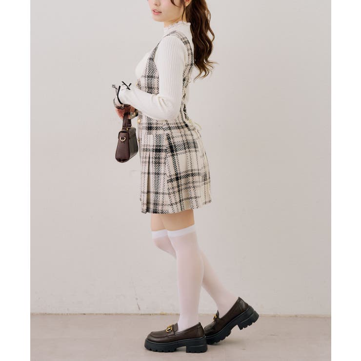 【ツイードコレクション】バックレースアップミニスカート | RMAF　NICE CLAUP / OLIVE des OLIVE | 詳細画像15 