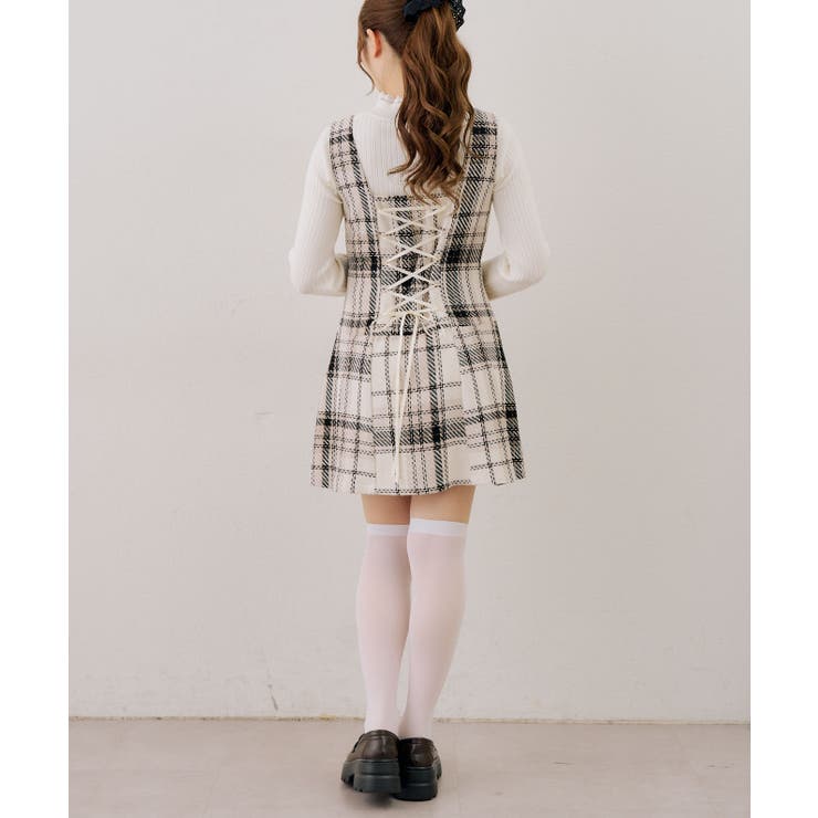 【ツイードコレクション】バックレースアップミニスカート | RMAF　NICE CLAUP / OLIVE des OLIVE | 詳細画像16 