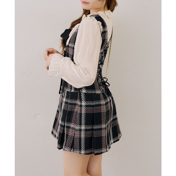 【ツイードコレクション】バックレースアップミニスカート | RMAF　NICE CLAUP / OLIVE des OLIVE | 詳細画像19 