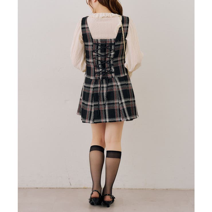 【ツイードコレクション】バックレースアップミニスカート | RMAF　NICE CLAUP / OLIVE des OLIVE | 詳細画像24 
