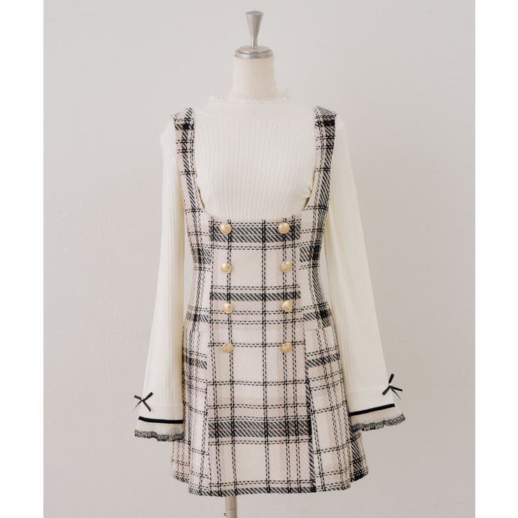 【ツイードコレクション】バックレースアップミニスカート | RMAF　NICE CLAUP / OLIVE des OLIVE | 詳細画像25 