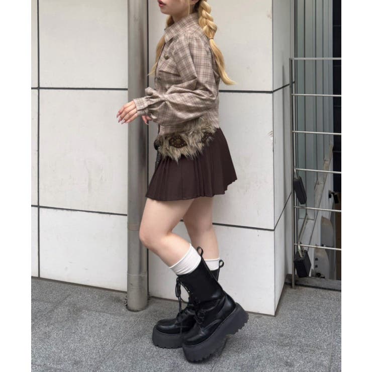フェイクファーコンビベルト | RMAF　NICE CLAUP / OLIVE des OLIVE | 詳細画像16 